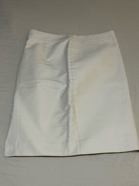 J. Crew Women's White A-Line Skirt